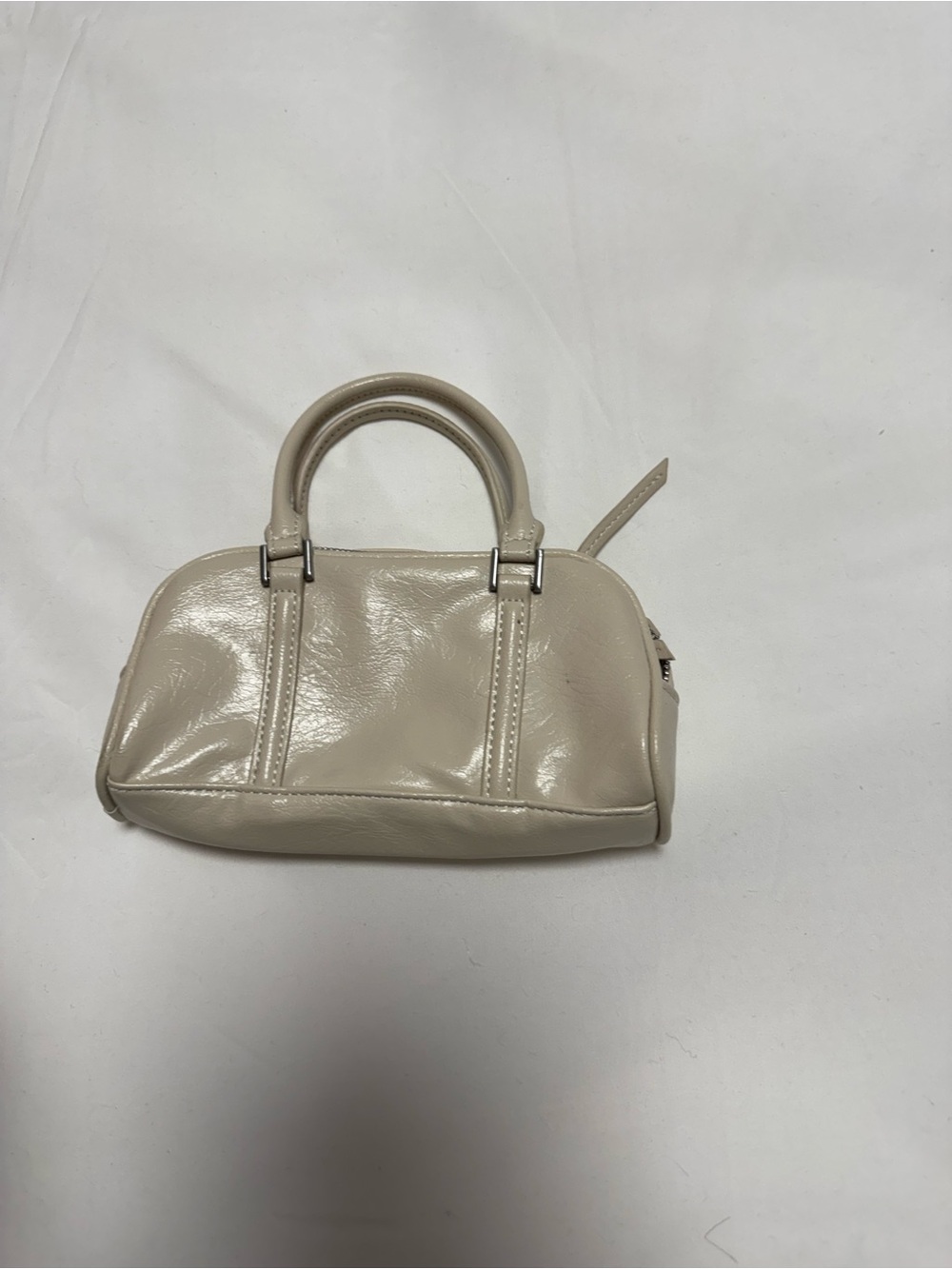Zara Cream Mini Dome Satchel Bag - Picture 2 of 3